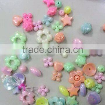 Hot Sales Diy Handmade Acrylic Beaded Set Bags Pack Children Early Educational Diy Loose Beads Bags Set for Promotion Items