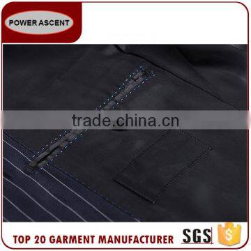 Custom Design New Style Men Suit And Low Price Stripped Arrow Lapel 2 Button Formal Suits photo-6