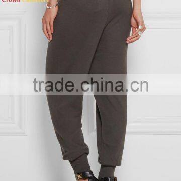 Knitted Harem Cashmere Pants Women Cashmere Trousers photo-3