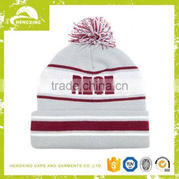 Wholesale Selling Hats Fashion Winter Hat Pom Pom Acrylic Custom Bulk Beanie