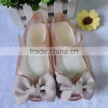 fabric bow melissa shoes for kids, mini melissa for girls