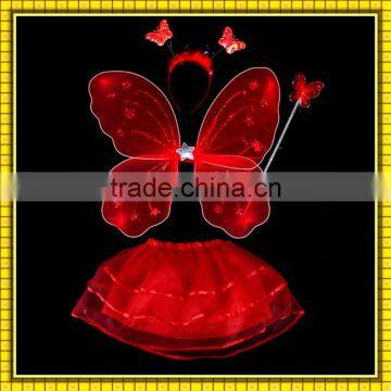 Factory Sale Red Color Costume Butterfly Wings