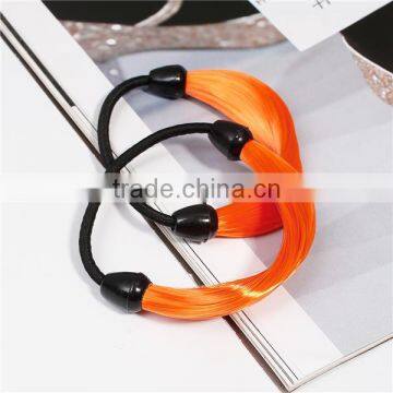 Chemical Fiber Ties Round Orange Hair Elastics Accessories Girl Women photo-3