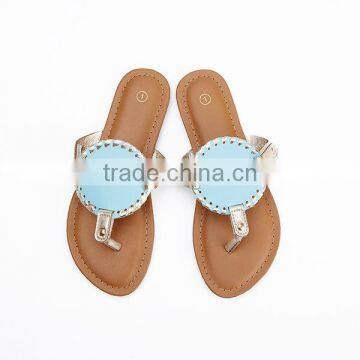 Factory wholesale summer cute monogrammed kid sandal