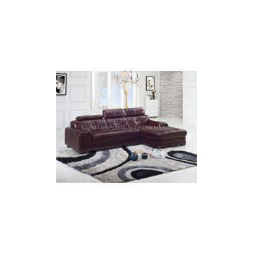 1+2+3 Coffee Leather Sofa