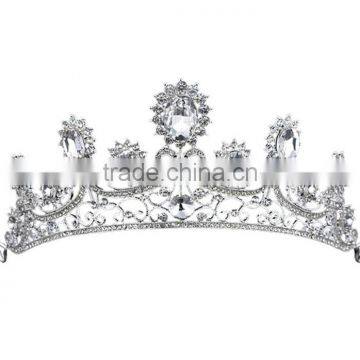 Flowers Rhinestones Headband Crown Jewelry Bridal Hair Accessories