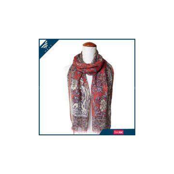 Multi Flower Print Scarf