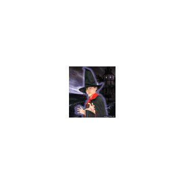 4 In 1 Witch Costume Set, Halloween Accessories- Hat/Nose/Chin/Nails
