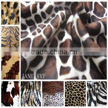 100% polyester printed velboa/velboa fabric