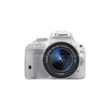 Canon - EOS Rebel SL1 DSLR Camera with EF-S 18-55mm f/3.5-5.6 IS Zoom Lens - White