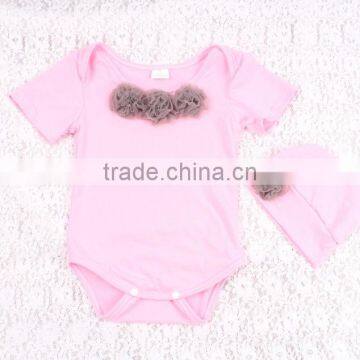 Plus Size Wholesale Boutique Clothing For Baby Clothing Casual Kids Rompers With Cute Hats For Sweet Child Clothing