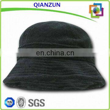 Blank Black Terry Towel Bucket Hat