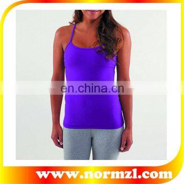 sublimated fitness and yoga wear blank singlet