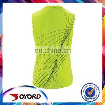 OEM digital print custom men running shirt