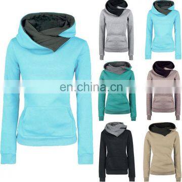 Women's Ladies Long Sleeve Hoodie Sweatshirt Sweater Jumper Hooded Coat Pullover