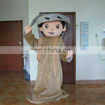 Grey clothes Arab men mascot costumes