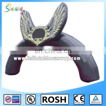 new design attractive eagle black inflatable arch for advertising