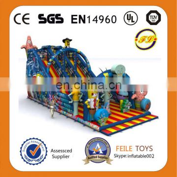 Feile--H198 inflatable funny slides inflatable blue slide inflatable clown slides inflatable yellow slides