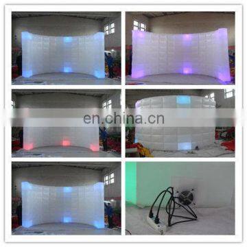 2013 new shape led lighting indoor room inflatable wall for exhibition