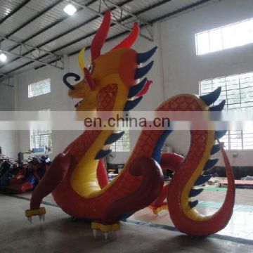 High quality new PVC inflatable zenith dragon, giant inflatable red dragon