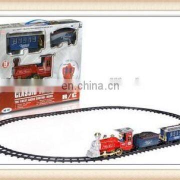 kids plastic locomotive train railway set toy