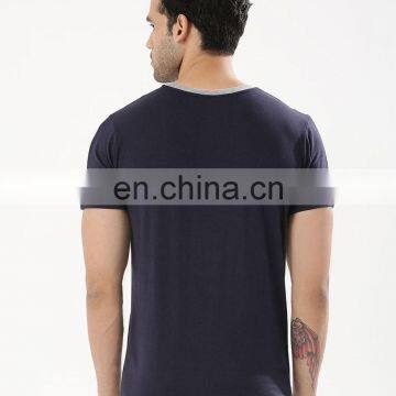 Fashion men's bulk white plain stand neck t-shirt shirt for men polo