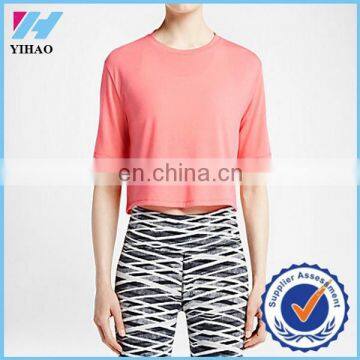 Yihao Trade Assuracne New design 2015 Summer china import t shirts wholesale Casual Women t-shirts O-neck sports t shirts