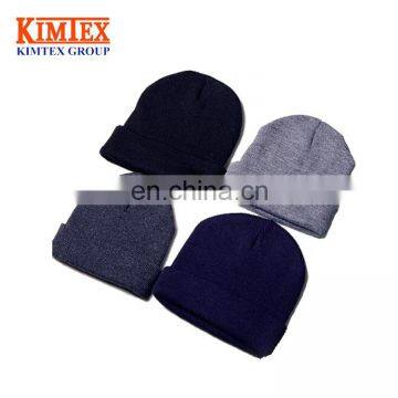 best selling unisex hip-hop acrylic cuff custom Knitted Beanie hat