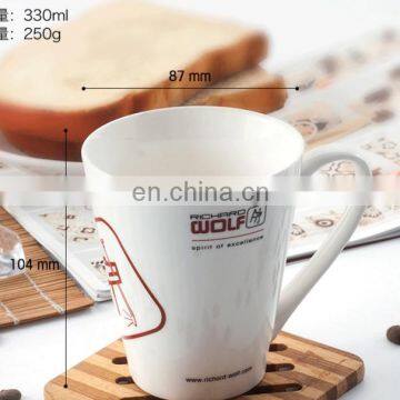 Cheap Plain White Bulk custom coffee mug