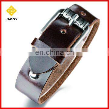 Wholesale Custom LOGO Genuine Leather Blank Leather Bracelet