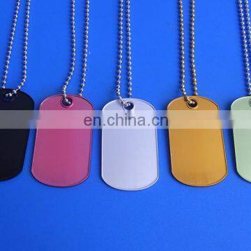 colorful aluminium dog tag cat pet name id tag charm pendant for gifts