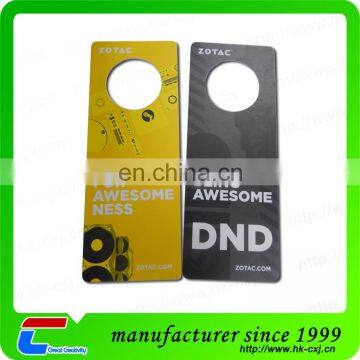 hotel no disturb factory price custom design plastic hang tag,pvc hang tag