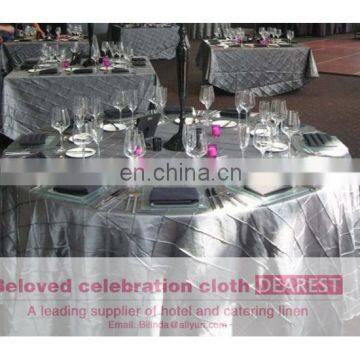 Taffeta Pintuck Table Cloth for Wedding/meeting/banquet photo-3