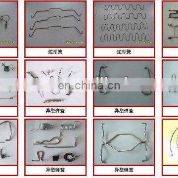 Linear spring shaped spring tension springs
