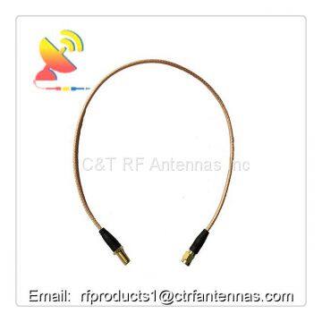 MMCX to MMCX connector rf coaxial cable assembly up to 6Ghz frequency 200mm rg316 cable