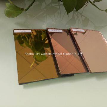 4mm 5mm 6mm Dark Brown Coated Glass / Golden Bronze Reflective Glass photo-3
