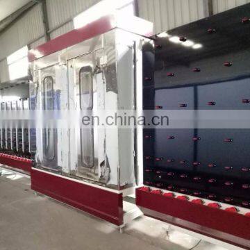 Insulating glass roller press line