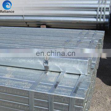 Hot Dipped Galvanized Welded Rectangular / Square Steel Pipe Rectangular Steel Hollow Section Tube