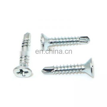 Stainless steel M6 Flat Head Self Drilling Tail Screw