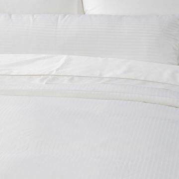 ELIYA luxury five star stripe cotton bedsheets white for hotels