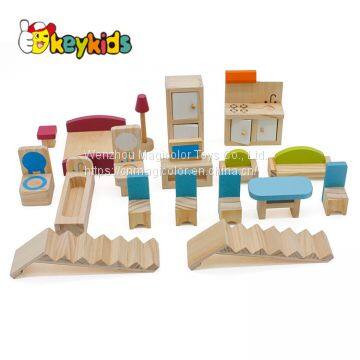 Best Supplies Children Miniature Wooden Doll House Set for Wholesale W06A281 photo-2