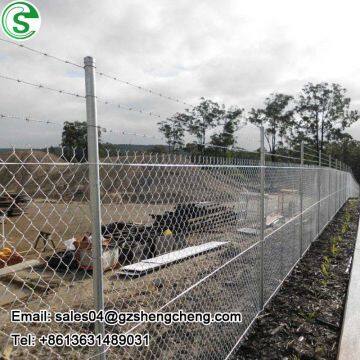 Cheap fence posts and panels for construction site