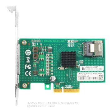 Linkrea 4 Port 6Gb/s PCIe x4 to SATA 3 RAID Controller Card