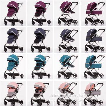 3 in 1 aluminum baby stroller for newborn pram for toddler car seat