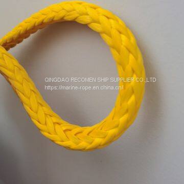 Recomen supply good strength 12 strand  6mm uhmwpe  rope for marine