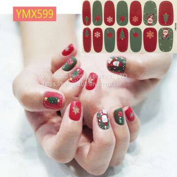 Christmas/Halloween Nail Art Stickers Festival Pumpkin Wraps Waterproof Full DIY Manicure Accessories YMX Series photo-3