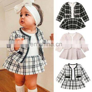 Long Sleeve Jacket And Dress Cute Girl Outfit Girls Fall Clothing photo-2