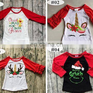Christmas Causal Kids T-Shirt Toddler Baby Boy Girls Cotton Long Sleeve Car Print T-shirt Tops Blouse Christmas Age 1-7Years photo-2