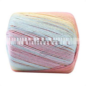 wholesale high grade 100% Cotton Yarn Dyed multiple Color Mercerized Cotton Yarn