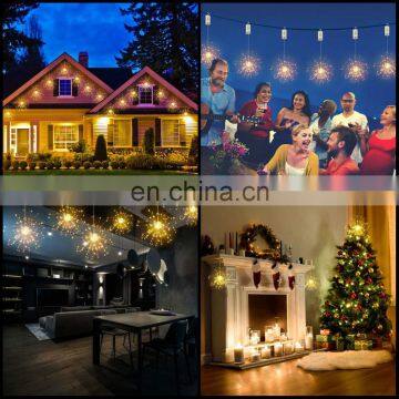 Waterproof LED Firework String Lights Foldable DIY Shape Explosion Colorful Fairy With Remote Control For Christmas Holiday photo-7